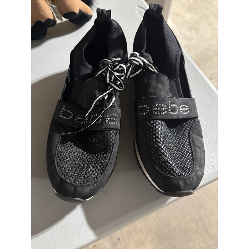 Bebe Brienna Women's Size 10 M Open Sided Sneakers Black‎